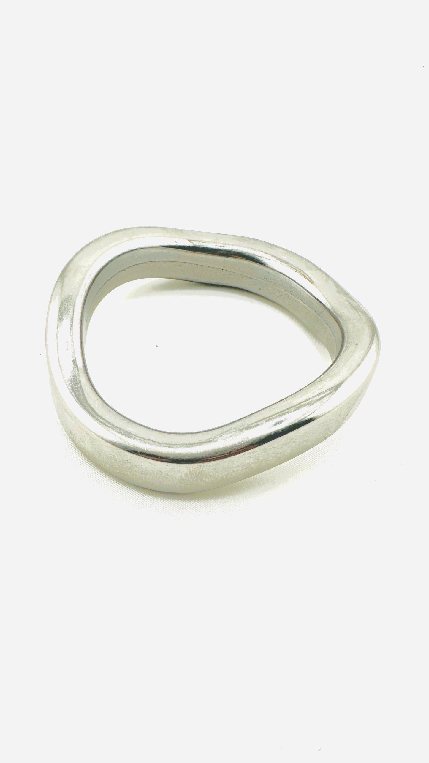 SQUARE CONTOURED STAINLESS STEEL COCK RING